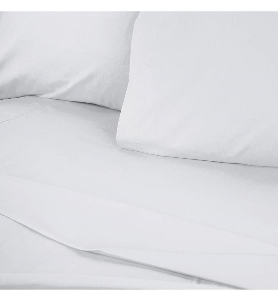 Ranforce-Spannbetttuch – Weiss