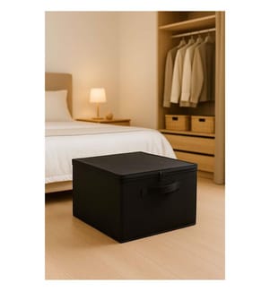 Aufbewahrungsbox aus Filz – Schwarz