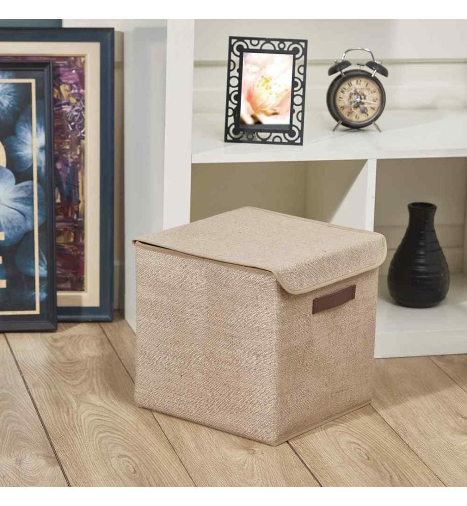 Aufbewahrungsbox aus Filz – Hellbraun