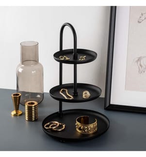 Dekoratives Metallaccessoire – Schwarz