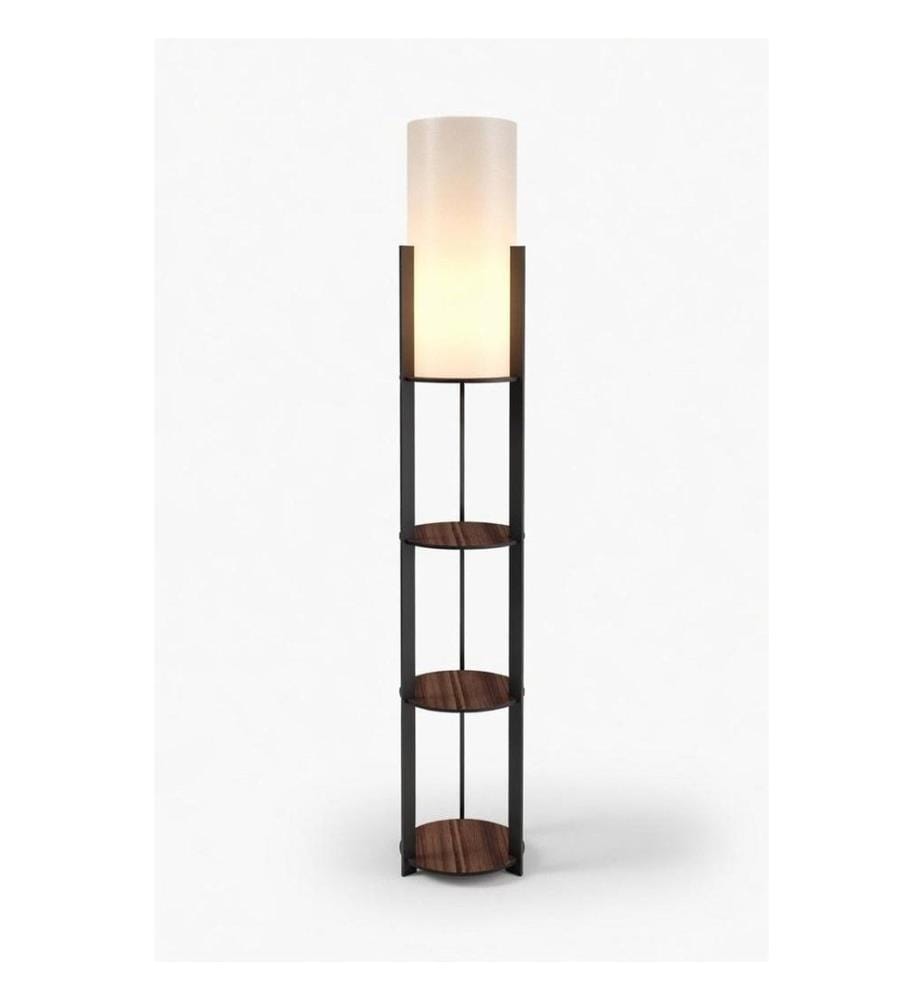 Stehlampe – Nussbaum