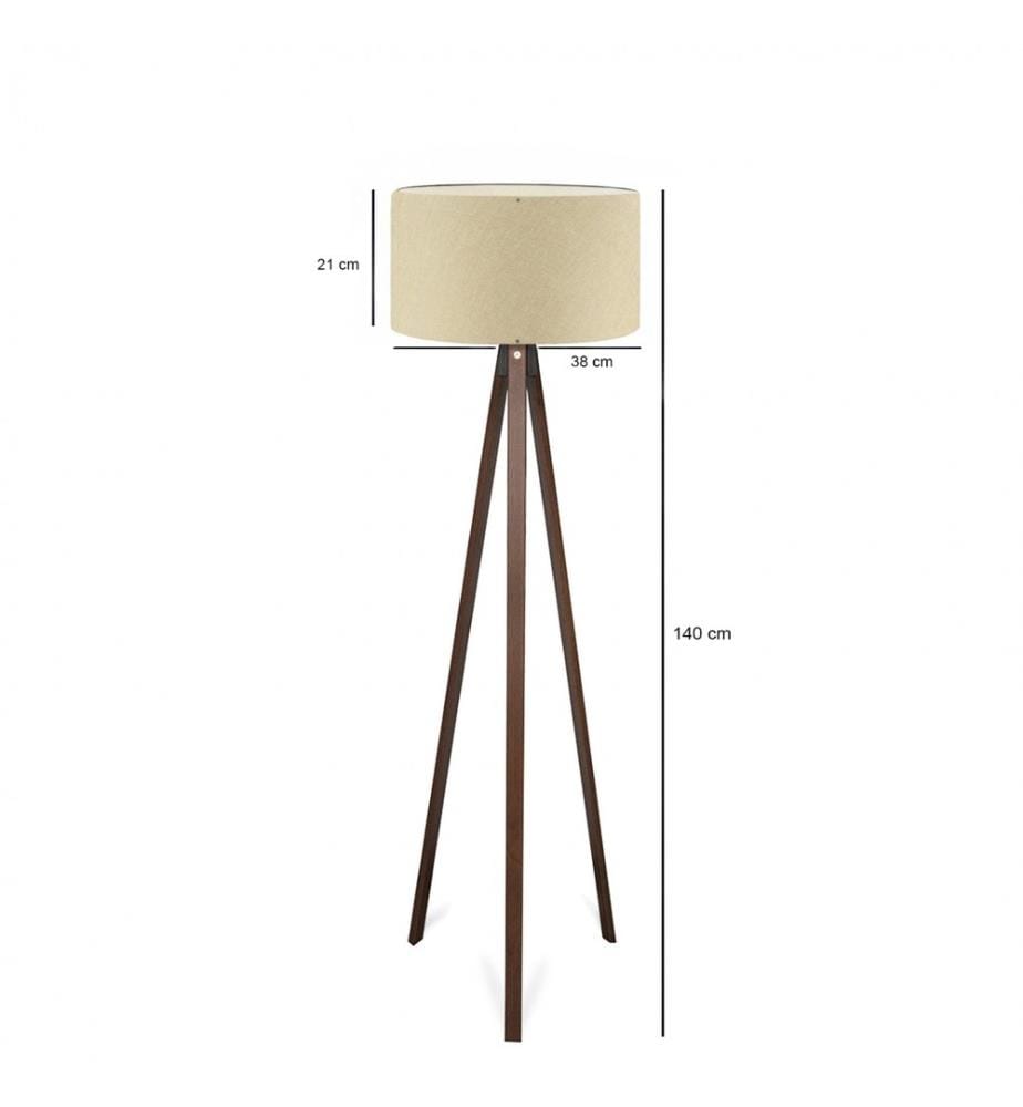 Stehlampe – Beige