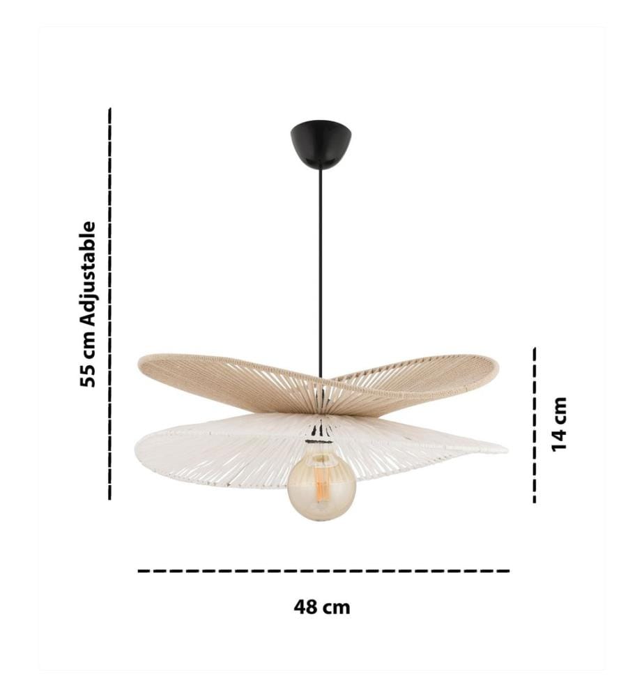 Kronleuchter – Beige und Weiss