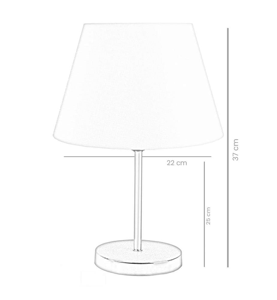 Tischlampe – Cremefarben