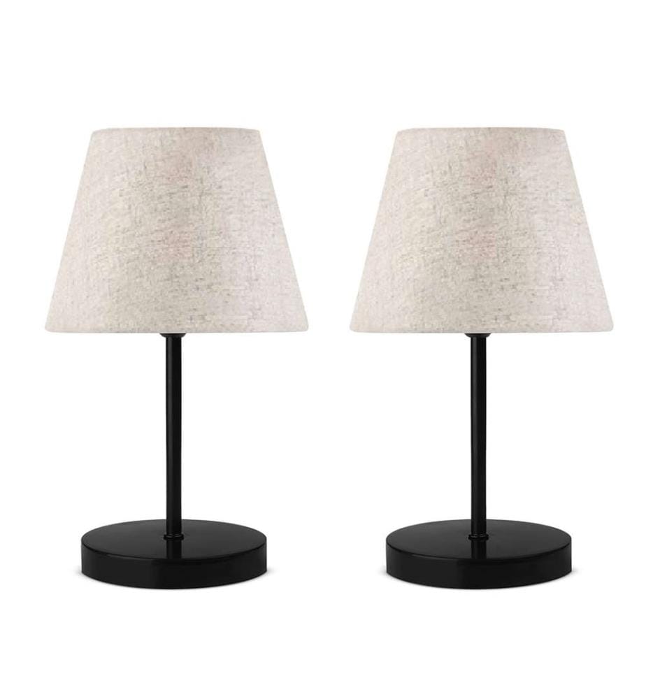 2er-Set Tischlampen – Cremefarben