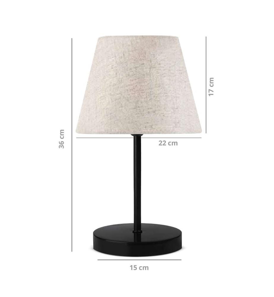 2er-Set Tischlampen – Cremefarben