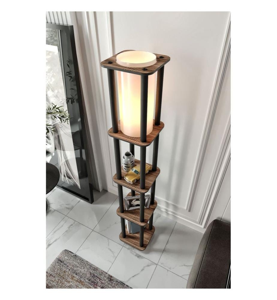 Stehlampe – Nussbaum
