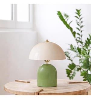 Tischlampe – Minze und Creme