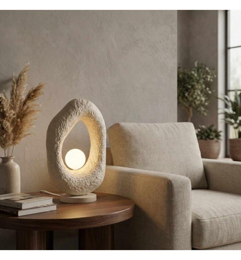 Tischlampe – Ecru