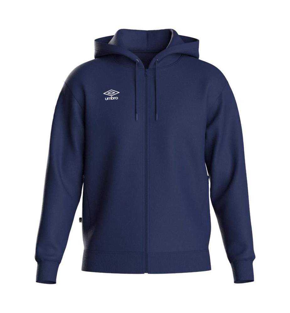 Umbro Club Leisure Felpa con Cappuccio e Zip Intera Uomo