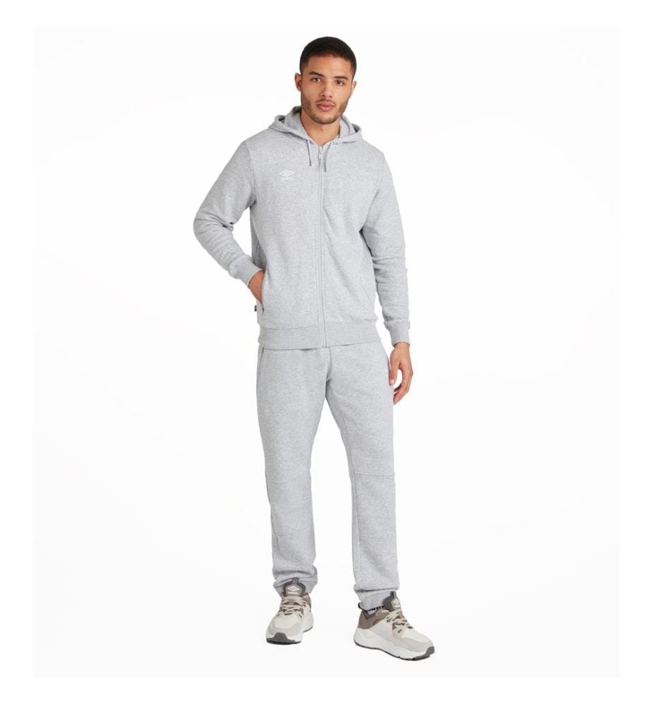 Umbro Club Leisure Felpa con Cappuccio e Zip Intera Uomo