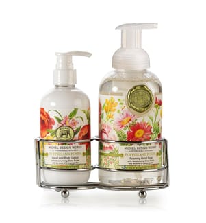 Mohn- und Rosenblüten Handpflege-Caddy 530ml