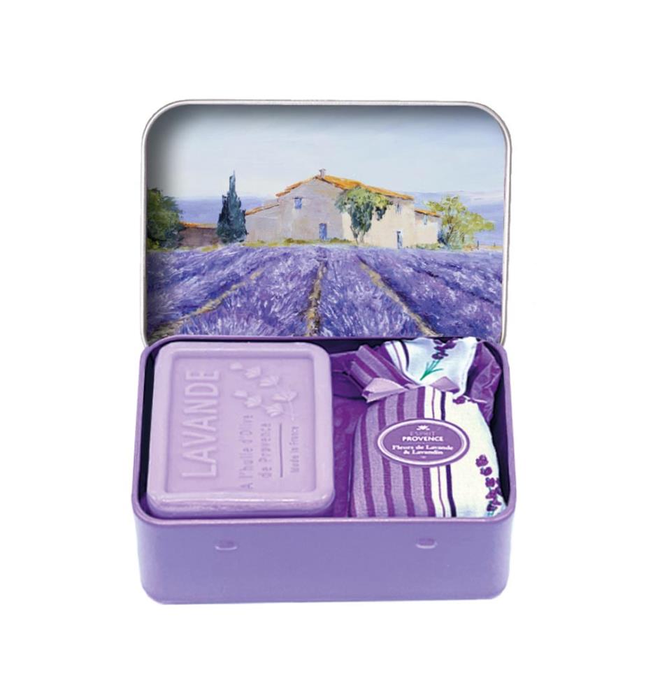 Duftseife und Duftbeutel Lavendel 60g