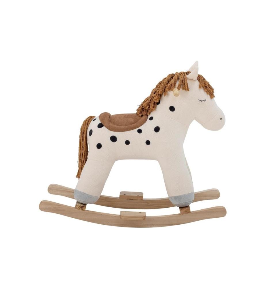 Bloomingville Cheval à bascule Merlen Blanc
