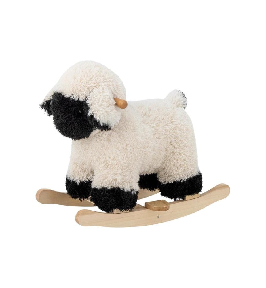 Bloomingville Cheval à bascule Dolly mouton Blanc