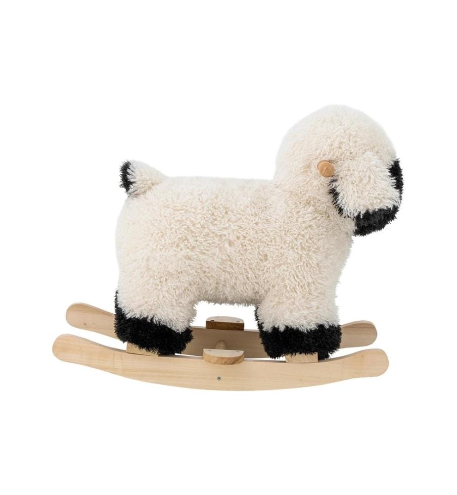 Bloomingville Cheval à bascule Dolly mouton Blanc