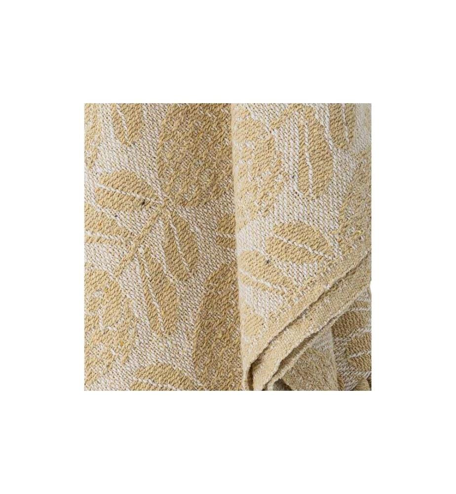 Bloomingville Couvre-lit Pratello, 155 x 130 cm, Jaune