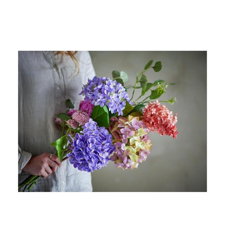 Bloomingville Fleur Artificielle Edge, Violet / Rose, 80 cm