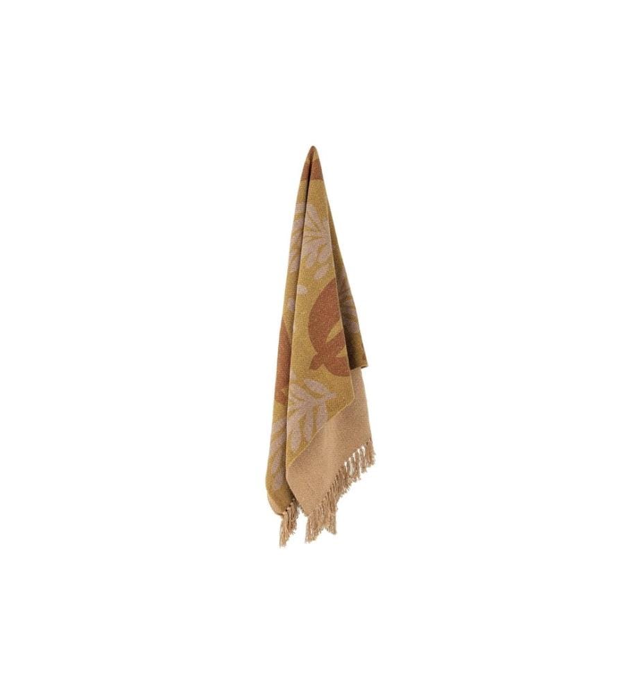 Couverture Bloomingville Lark 130 x 160 cm, Jaune