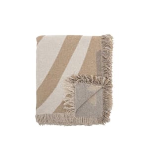 Bloomingville Couverture Orinoco 130 x 160 cm, Marron