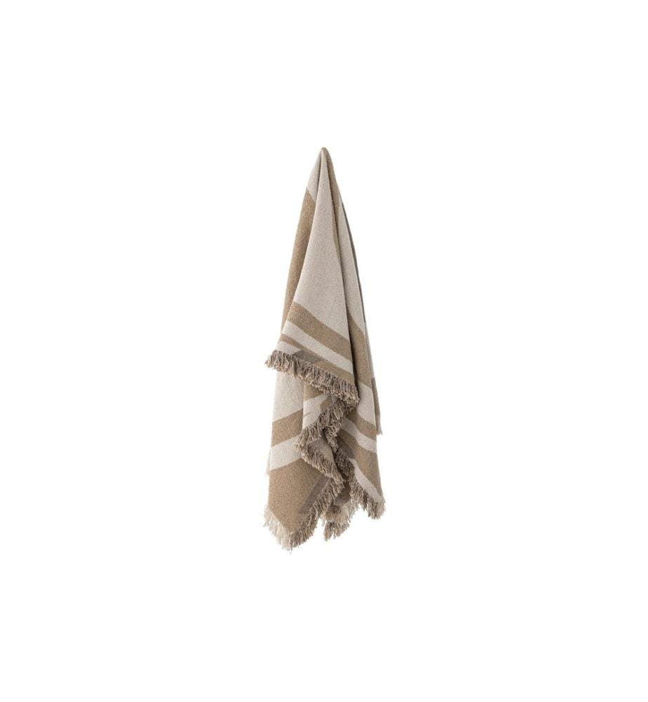 Bloomingville Couverture Orinoco 130 x 160 cm, Marron