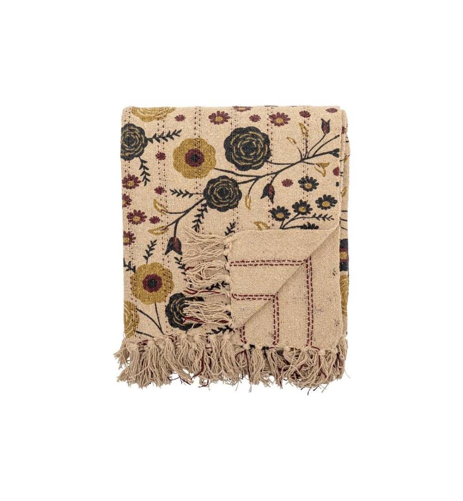 Bloomingville Decke Eydis 160 x 130 cm, Mehrfarbig