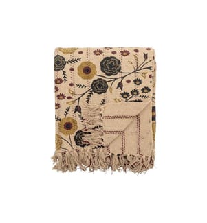 Bloomingville Couverture Eydis 160 x 130 cm, Multicolore