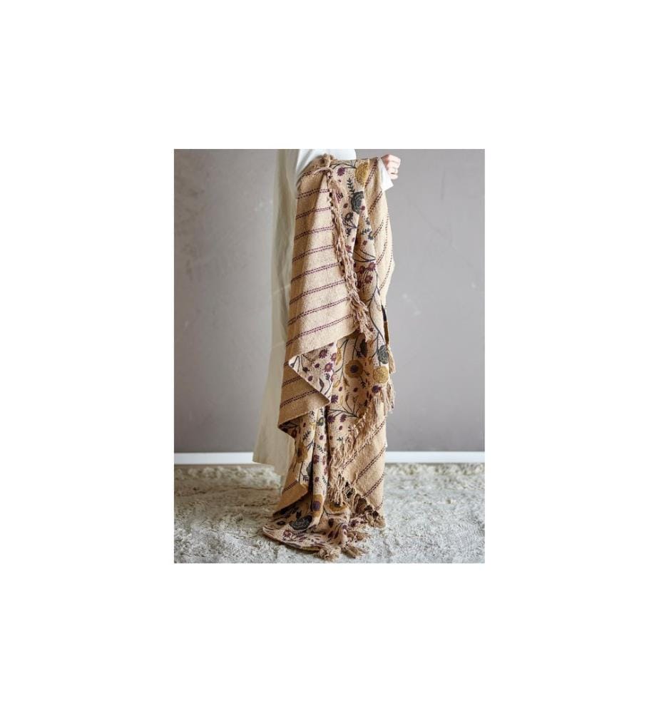 Bloomingville Decke Eydis 160 x 130 cm, Mehrfarbig
