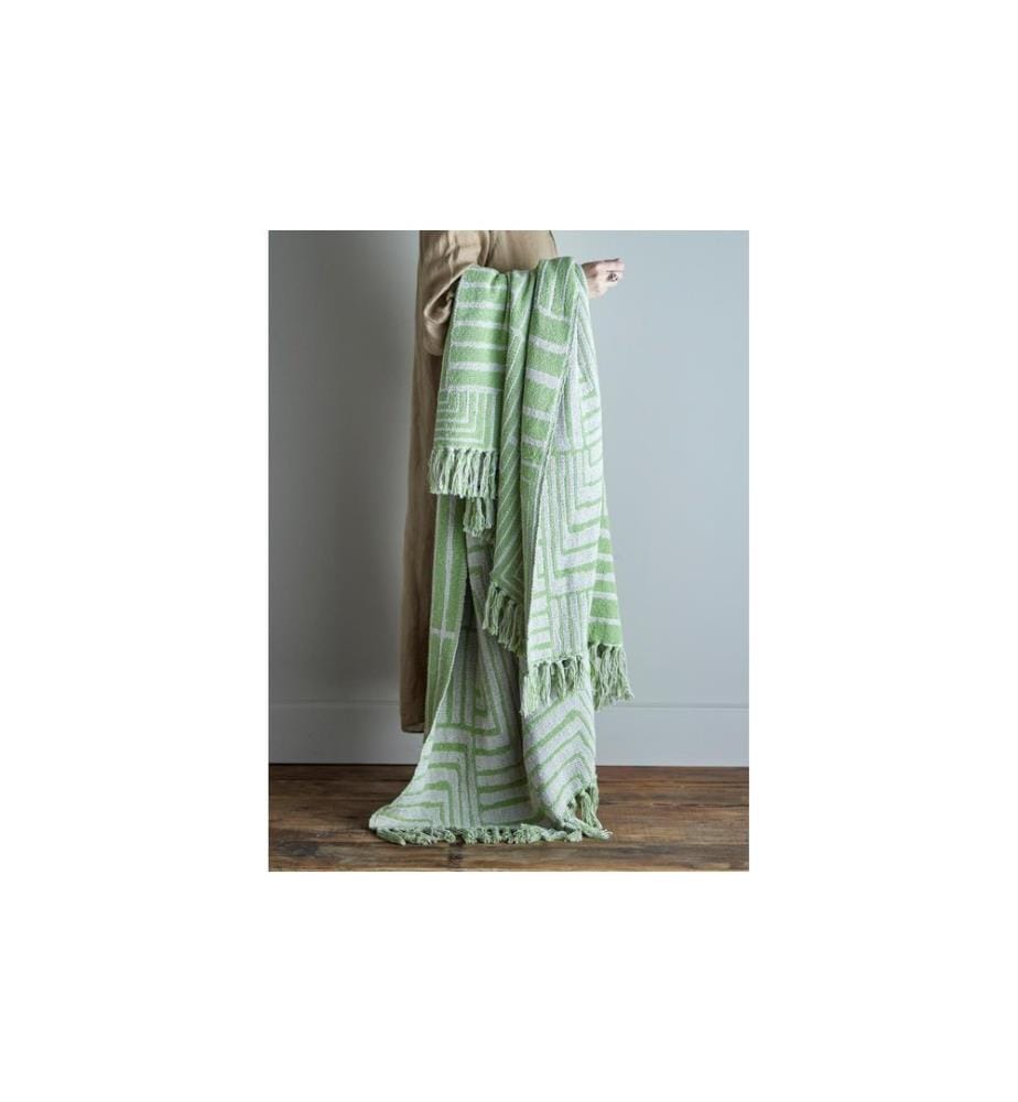 Bloomingville Couvre-lit Velva, 155 x 130 cm, Vert