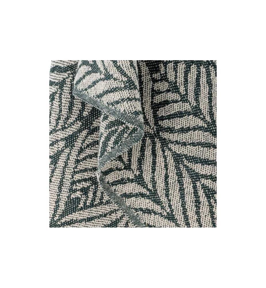 Couverture Bloomingville Ugento 160 x 130 cm, Vert/Blanc