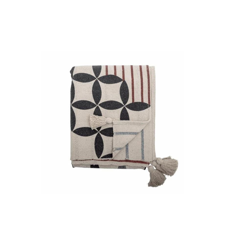 Bloomingville Couvre-lit Forma, 155 x 130 cm, Naturel