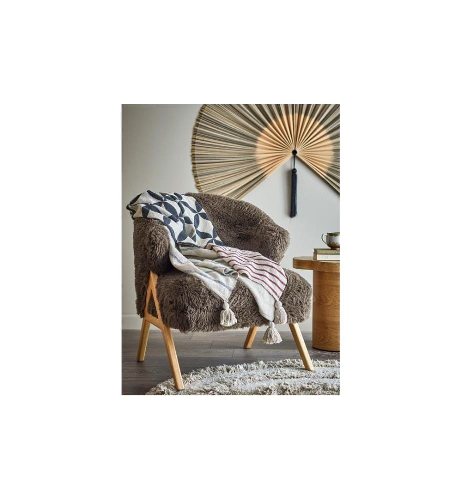 Bloomingville Couvre-lit Forma, 155 x 130 cm, Naturel