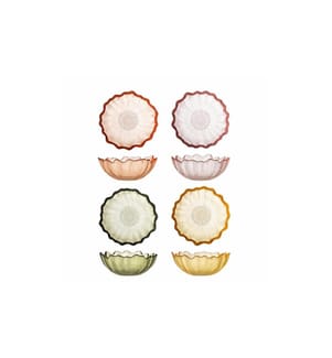 Bol Kana Bloomingville, Verre, 12 x 4.5 cm, 4 pièces