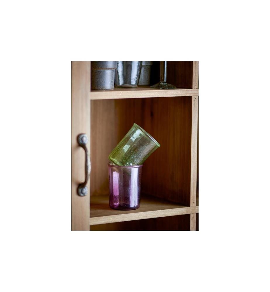 Bloomingville Verre à boire Sunil 240 ml, 2 pièces, rouge/vert