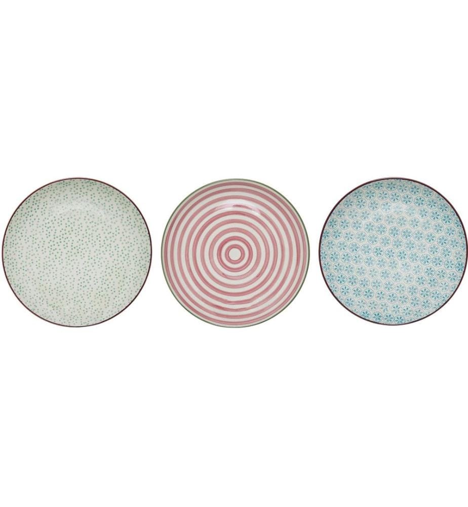 Bloomingville Teller Patrizia, Steingut, Ø 20 cm, assortiert