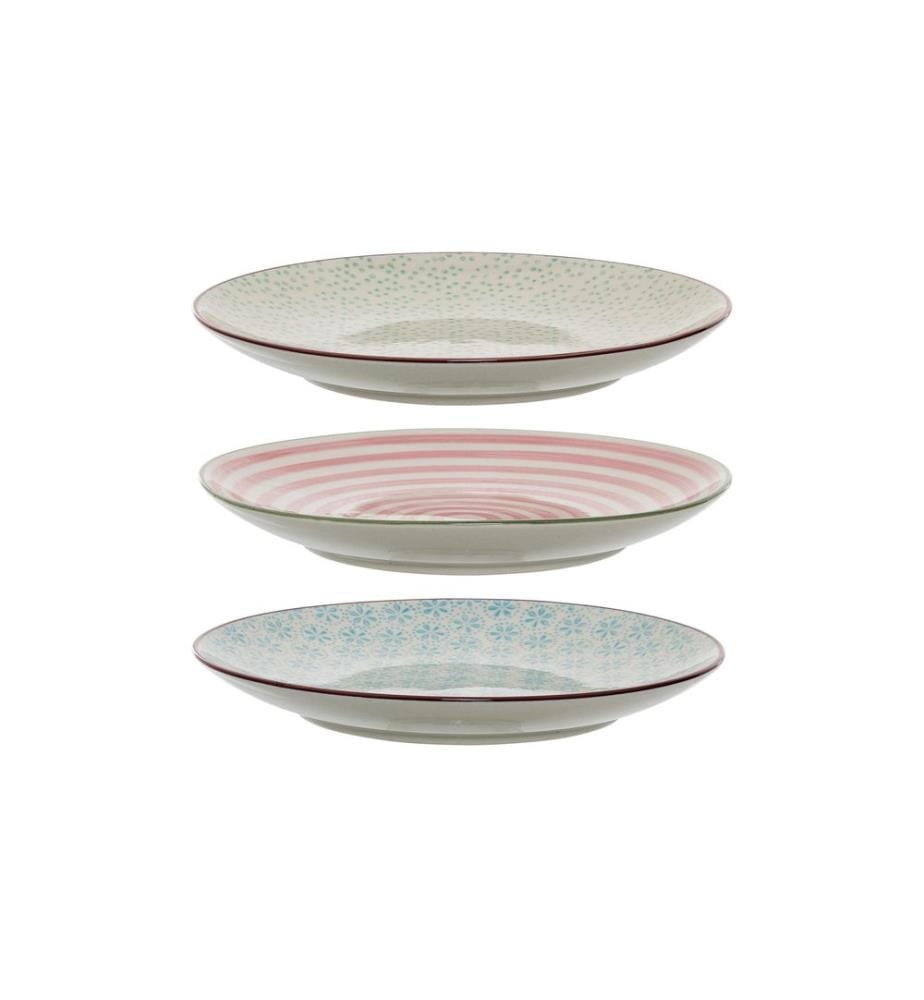 Bloomingville Teller Patrizia, Steingut, Ø 20 cm, assortiert