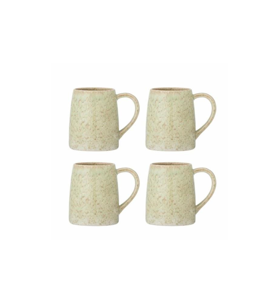 Bloomingville Tasse Winnie, grès, beige, 4 pièces
