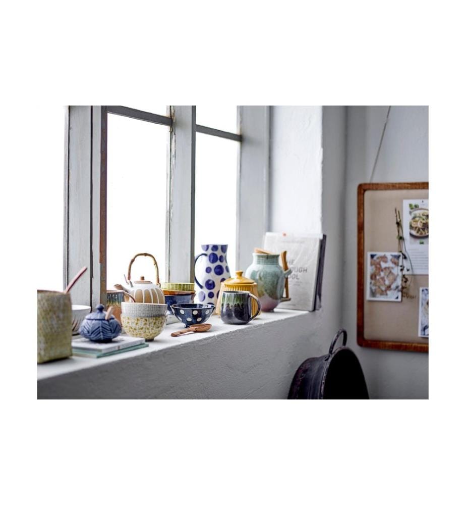 Bloomingville Tasse à thé Cloe 380 ml, 1 pièce, Bleu