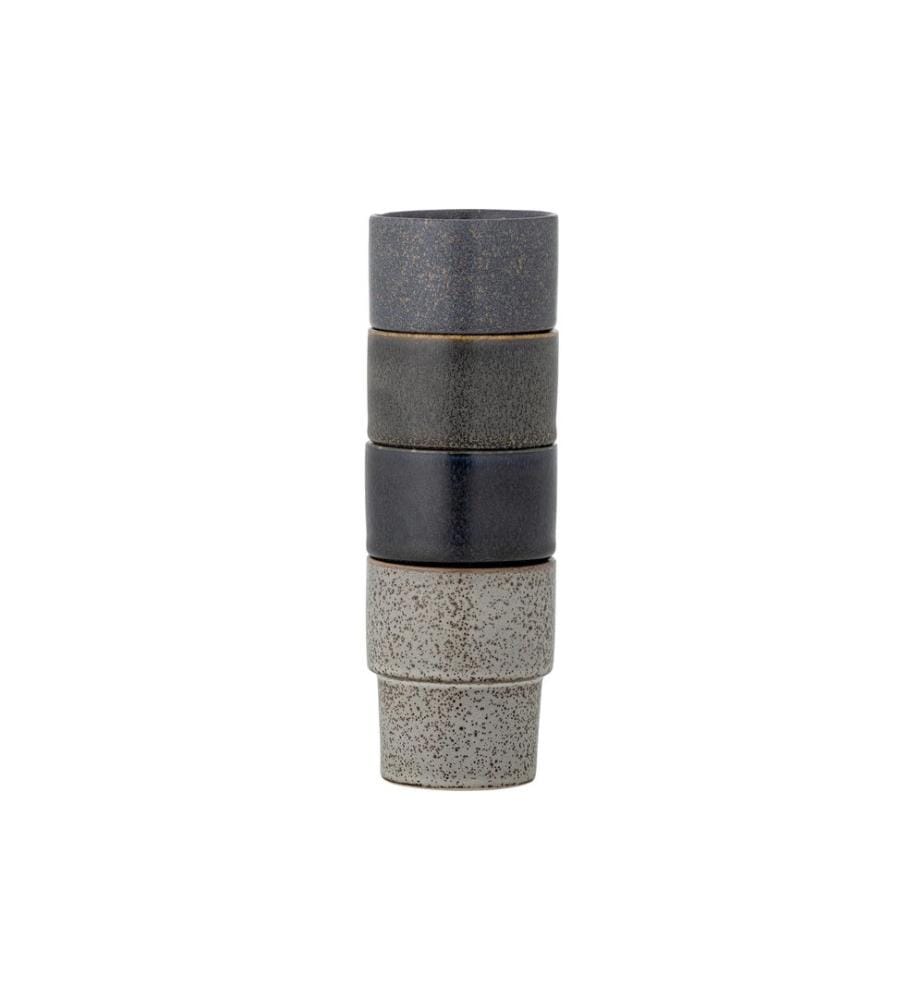 Bloomingville Tasse à thé Ewan 150 ml, 4 pièces, Marron