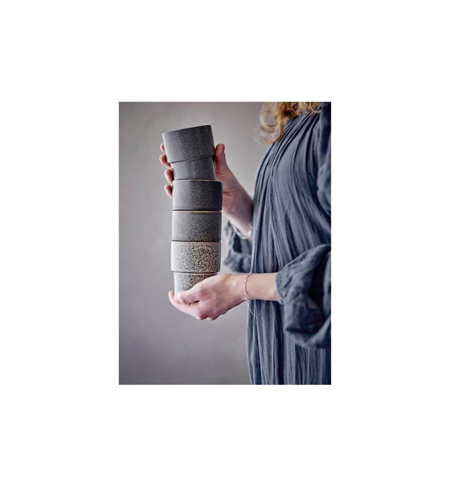 Bloomingville Tasse à thé Ewan 150 ml, 4 pièces, Marron