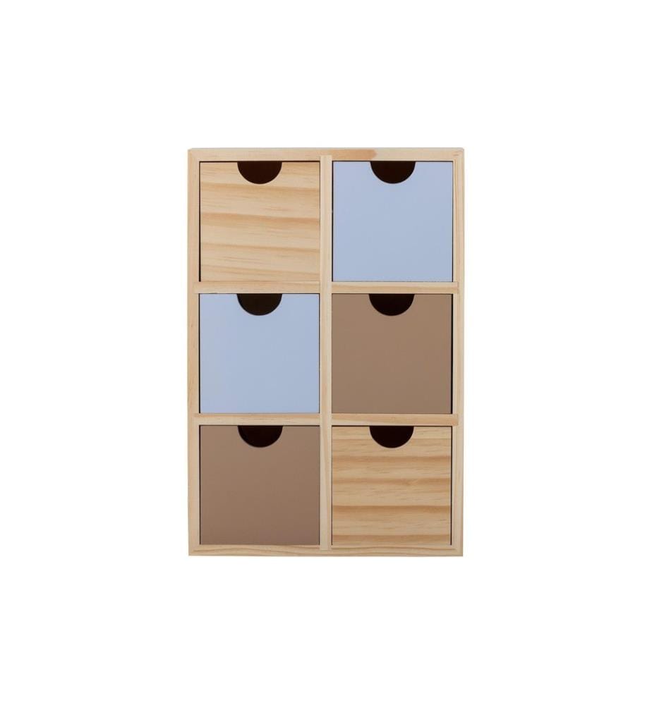 Bloomingville Boîte de rangement Calle 27 x 18 x 8 cm, Naturel