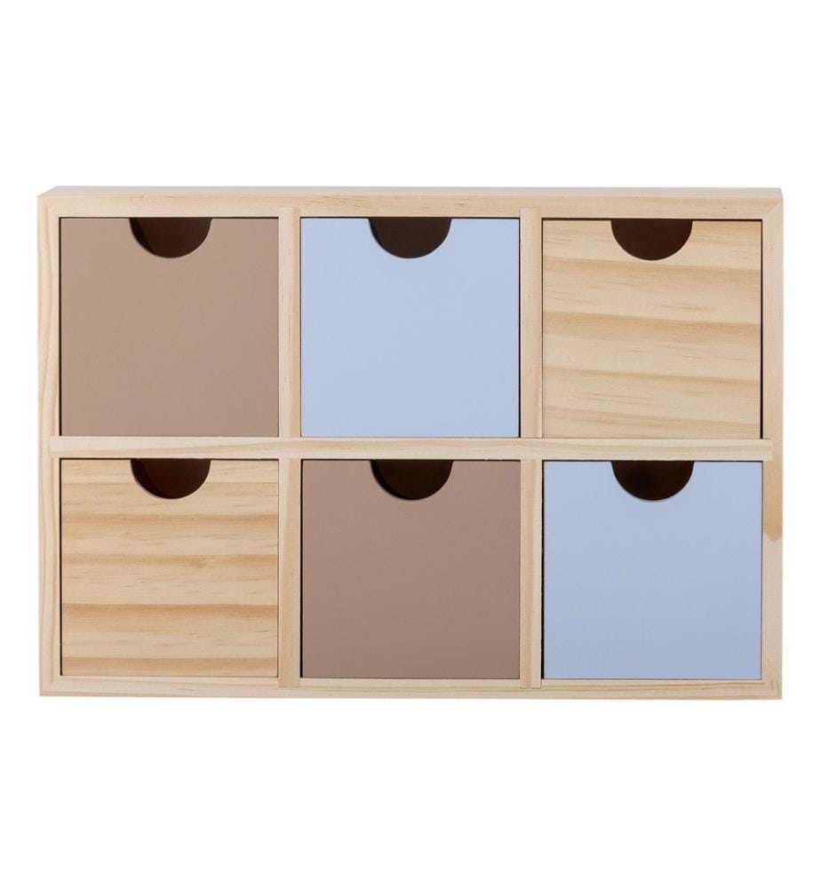 Bloomingville Boîte de rangement Calle 27 x 18 x 8 cm, Naturel