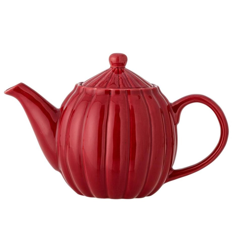 Bloomingville Théière Latina, 1 l, Grès, Rouge