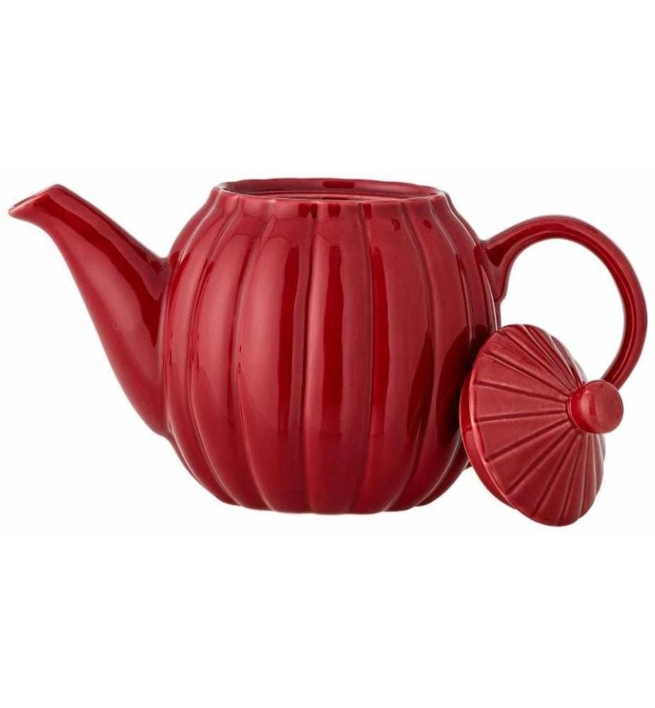 Bloomingville Théière Latina, 1 l, Grès, Rouge
