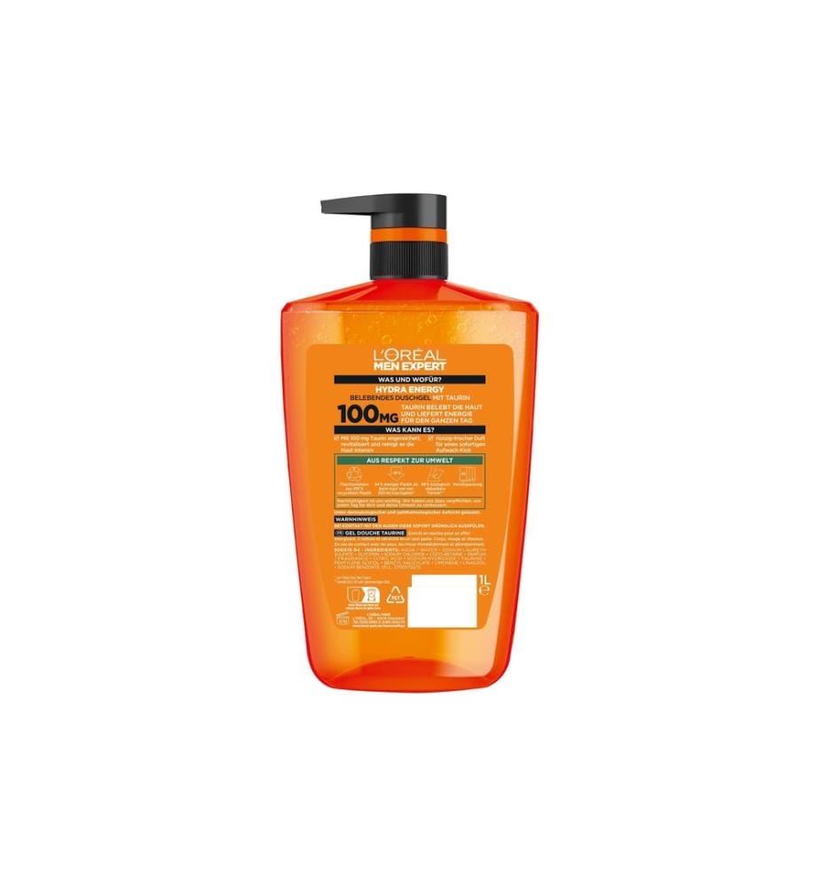Shampooing L'Oréal Men Expert Hydra Energy Kick-start 1000 ml