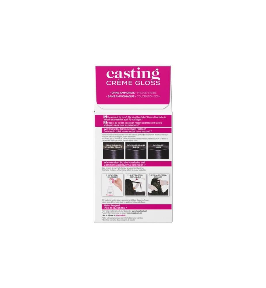 L'Oréal Paris Tinta per capelli Casting Crème Gloss 210 Nero bluastro