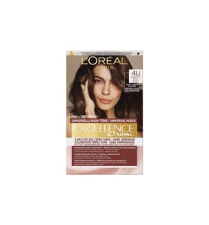 L'Oréal Paris Coloration Excellence Crème Nudes 4U Brun Universel
