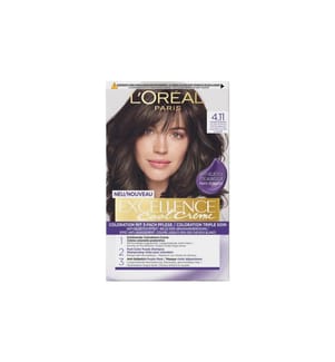L'Oréal Paris Coloration capillaire Cool Crème 4.11 Brun moyen ultra froid