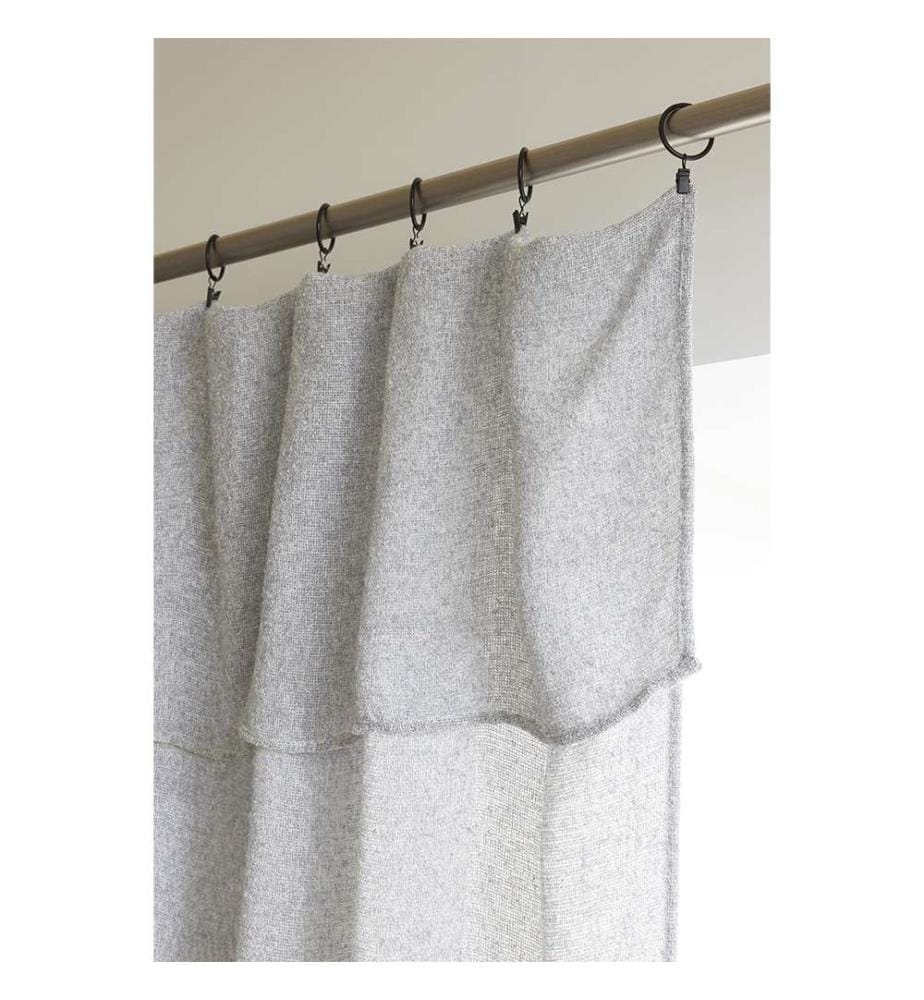 Rideau Ajustable + 8 Anneaux Pince 140 x 270 cm - Galet