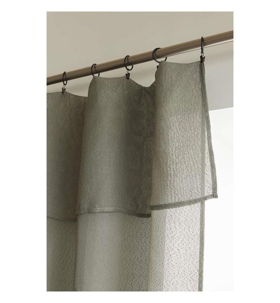 Rideau Ajustable + 8 Anneaux Pince 140 x 270 cm - Kaki